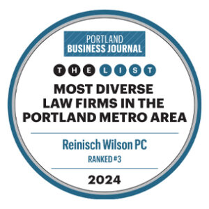 Portland Business Journal - Most Diverse Law Firms in the Portland Metro Area - RW Ranked 3